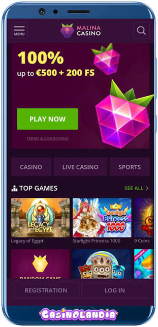 Évaluation du casino Malina (2026) - Offre de bienvenue exclusive